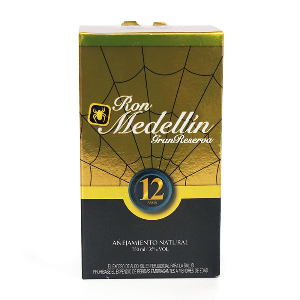 RON MEDELLIN AÑEJO 12 AÑOS BOT FLA*750ML