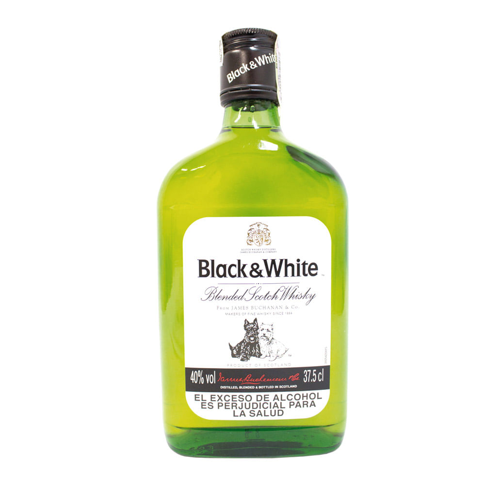 WHISKY BOT BLACK AND WHITE  x 375 ML