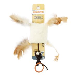 JUGUETE CON PLUMA GATO MASCOTIK