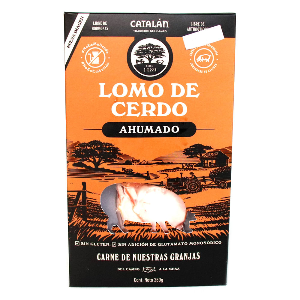 LOMO DE CERDO AHUMADO CATALAN  x 250 GR