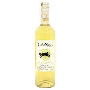 VINO BLANCO SEMI SWEET GATO NEGRO*750ML