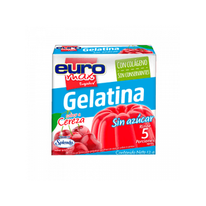 GELATINA LIGHT CEREZA EUROMAX x 12gr