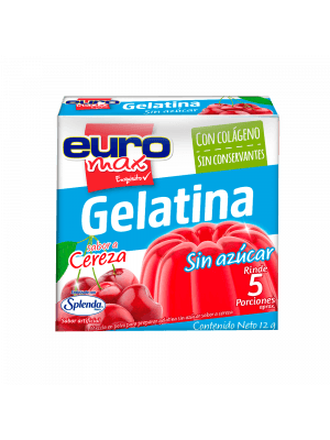 GELATINA LIGHT CEREZA EUROMAX x 12gr
