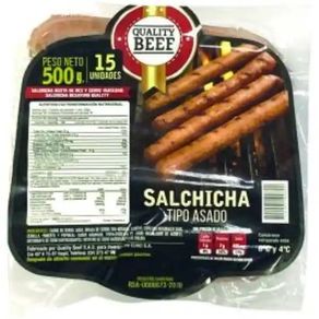 SALCHICHA TIPO ASADO QUALITY BEEF*500GR
