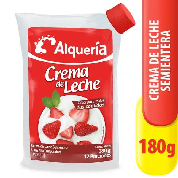 CREMA LECHE ALQUERIA SEMIENTERA*180GR