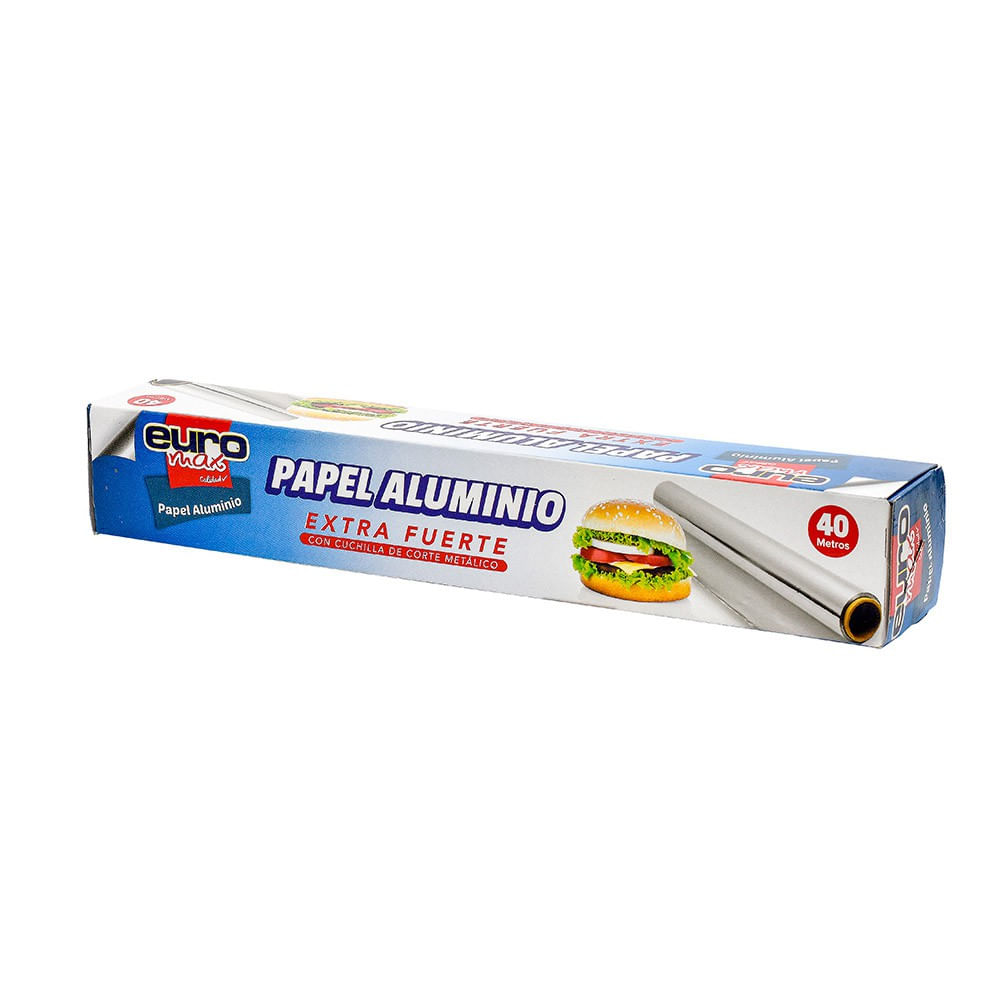 PAPEL ALUMINIO EUROMAX X 40 METROS