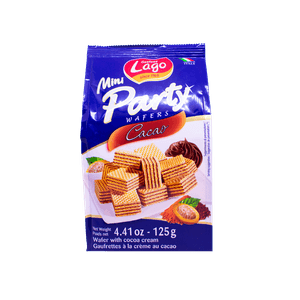 Galletas Lago Mini Party Wafers Cacao X 125G