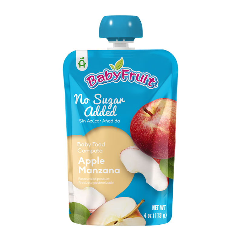 COMPOTA MANZANA S/A BABYFRUIT POUC*113GR