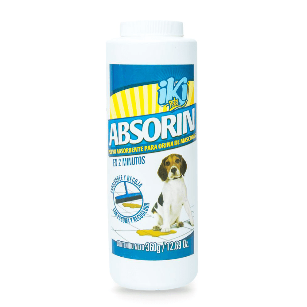 POLVO ABSORBENTE DE ORINA ABSORBIN*360GR