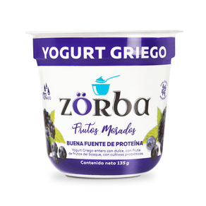 YOGURT ZORBA GRIEGO FRUTOS MORADOS*135G