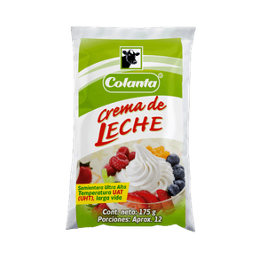 CREMA-LECHE SEMIENTERA BOL COLANTA*175GR