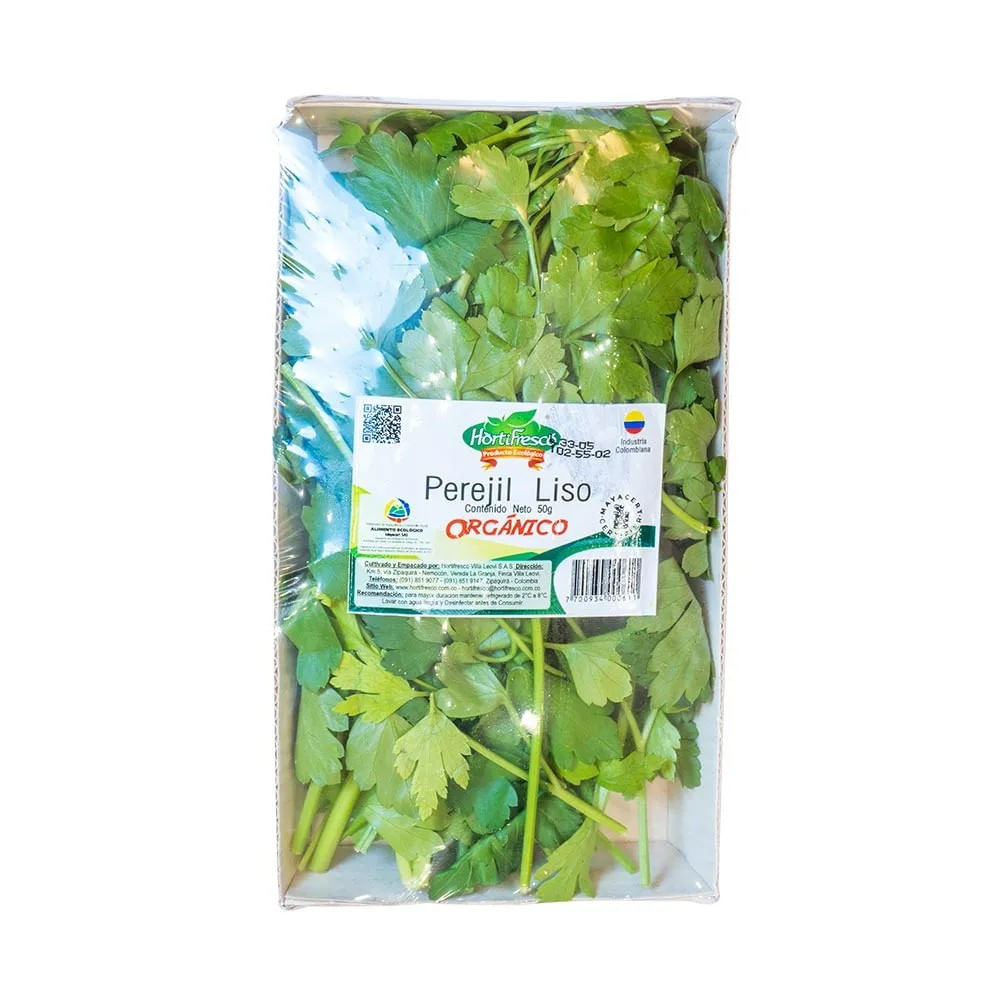 PEREJIL LISO ORNANICA  x 50G BANDEJA