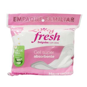 TOALLA HIGIENIC ALAS TELA LADYFRESH*40UN