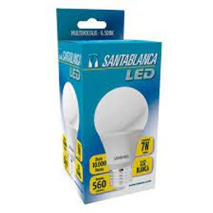 Bombillo Led Luz Fria 7W Santa Blanca