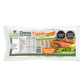 CHORIZO SANTARROSAN TAJADO COLANTA*225GR