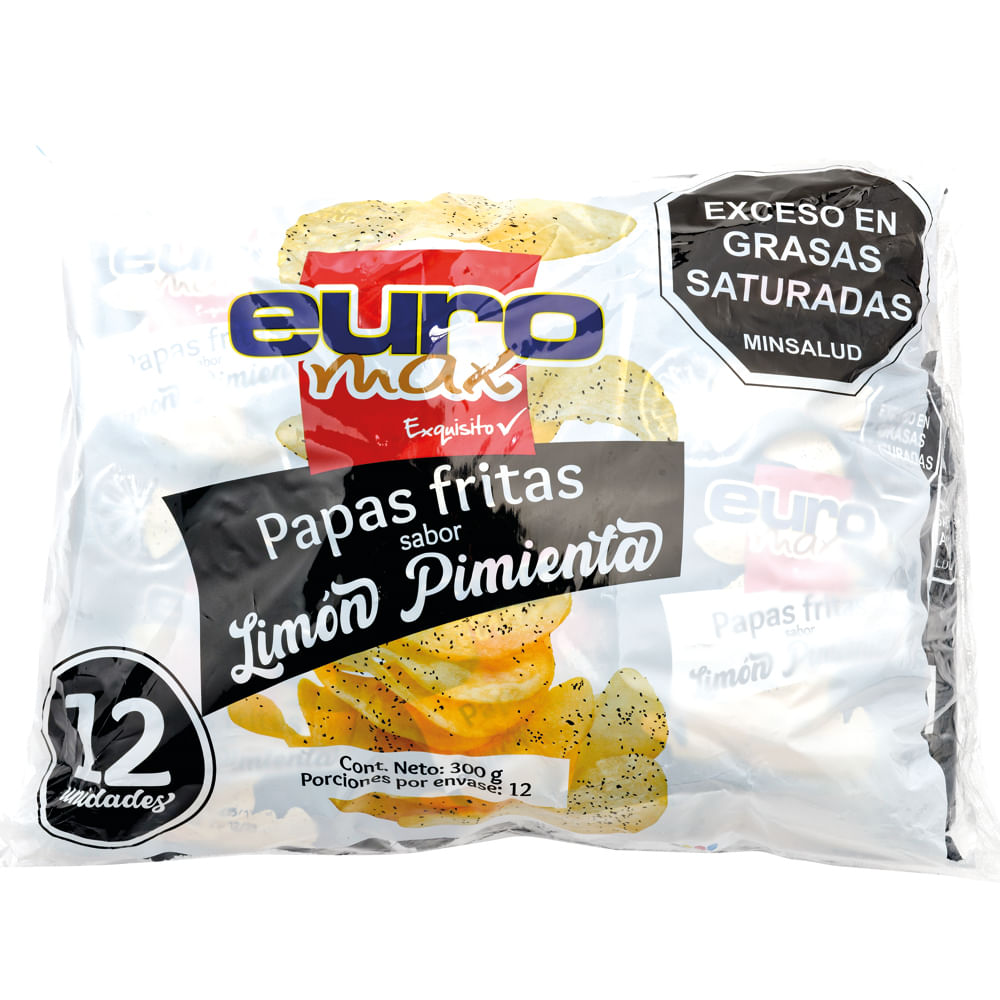 PAPAS LIMON PIMIENTA EUROMAX X 12 UND