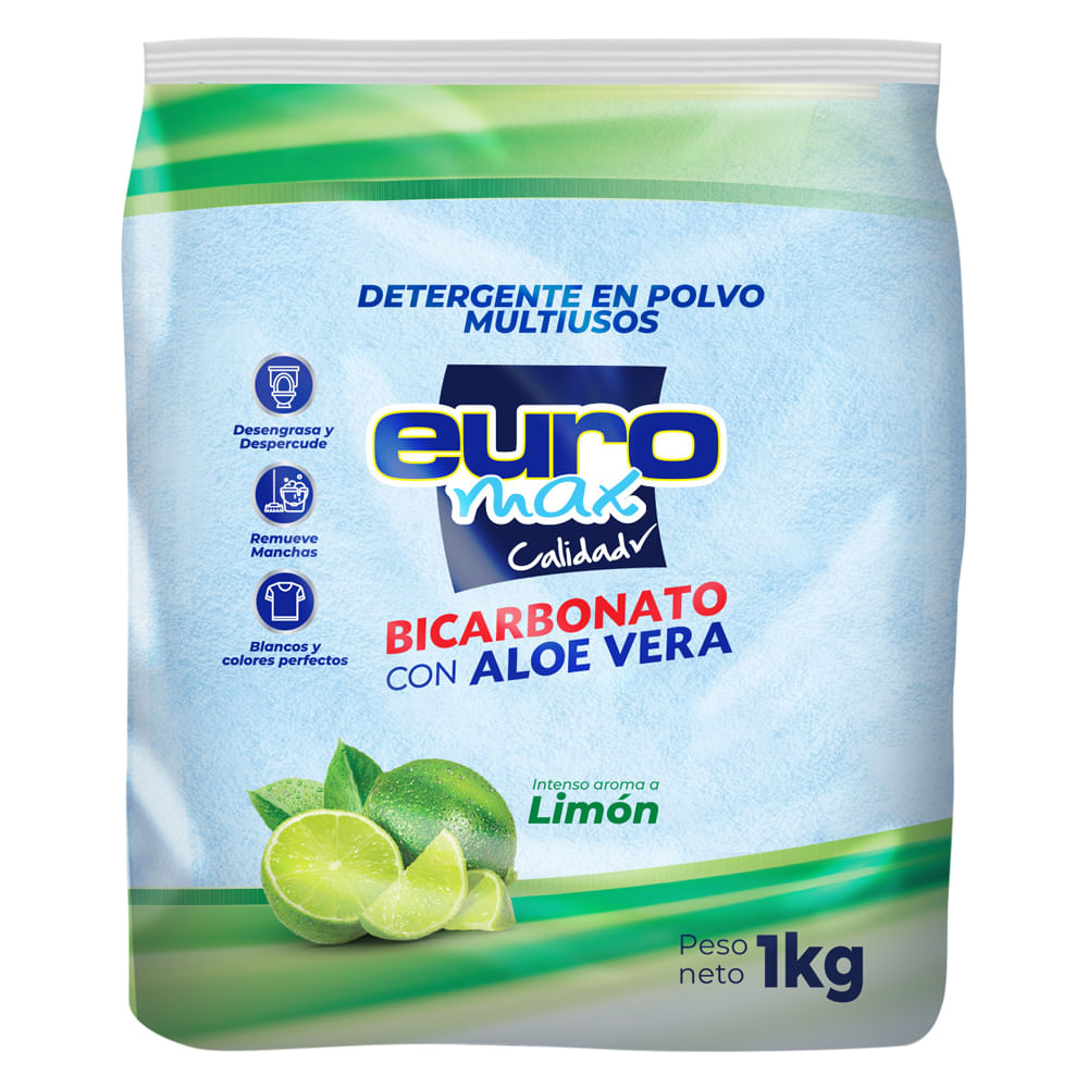 DETER. POLVO EUROMAX BICARBONATO X1000GR