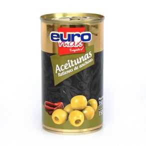 ACEITUNAS LAT RELLENAS ANCHOA EURO*350GR