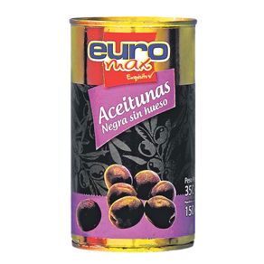 ACEITUNAS LAT NEGRAS S/HUESO EURO*350GR