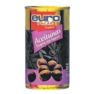 Aceitunas Lat Negras S/Hueso Euro*350 gr