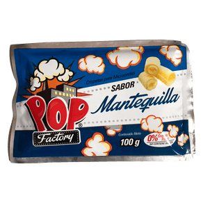 CRISPETA MICROONDAS MANTEQUILLA POP*100G