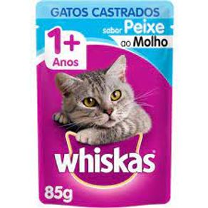 WHISKAS GATOS CASTRADO PESCADO X 85GR