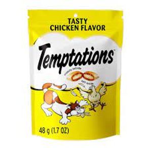 SNACK GATO TEMPTATIONS POLLO X 48 GR
