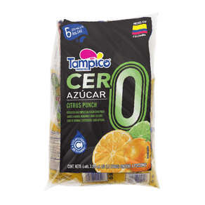 TAMPICO CERO CITRUS SIXPACK BOLSA*250ML