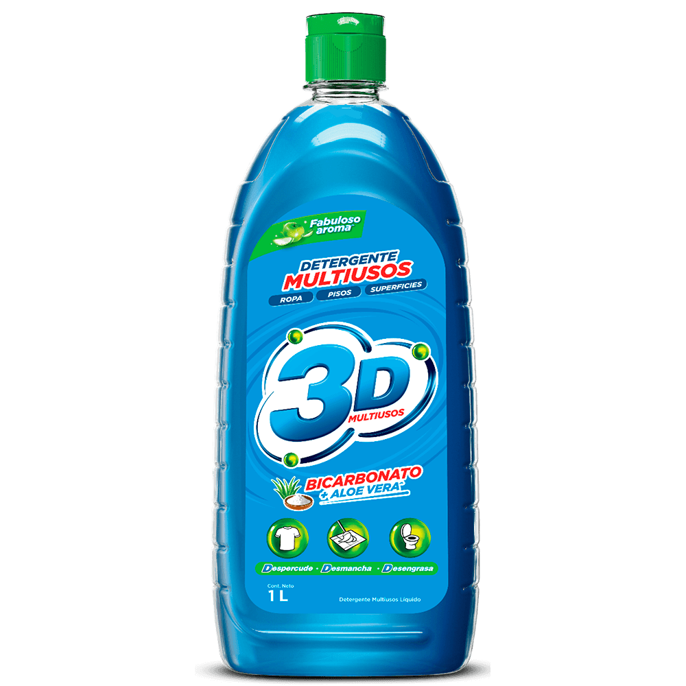 DETERGENTE LIQUID MULTIUSOS 3D*2000ML
