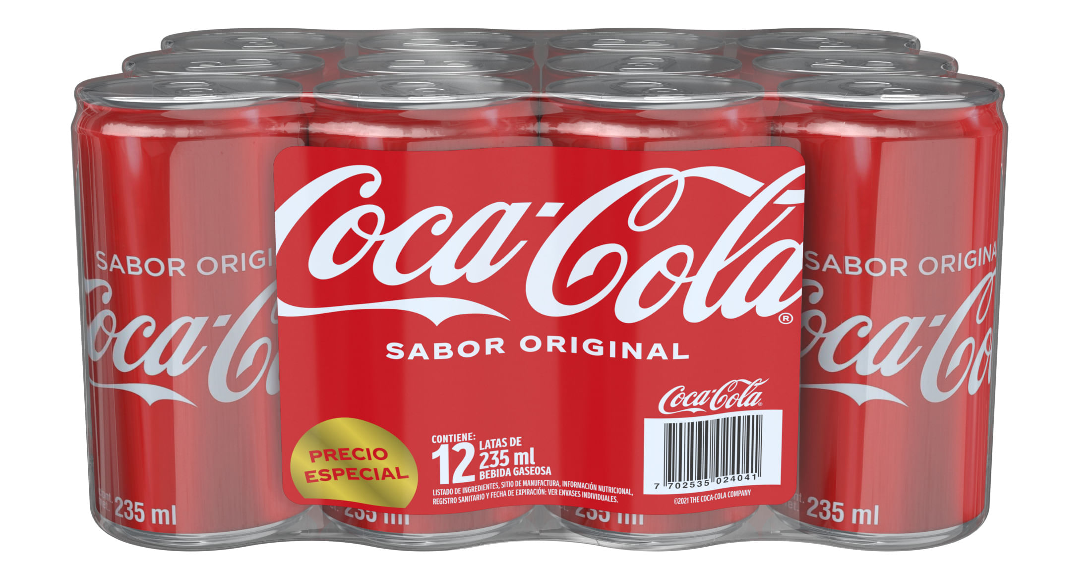 COCA COLA ORIGINAL PACK LATA 12Ux235ML