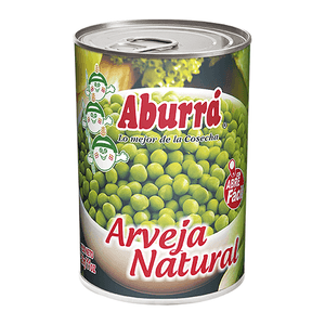 ARVEJA ABURRA AL NATURAL x 580 GR