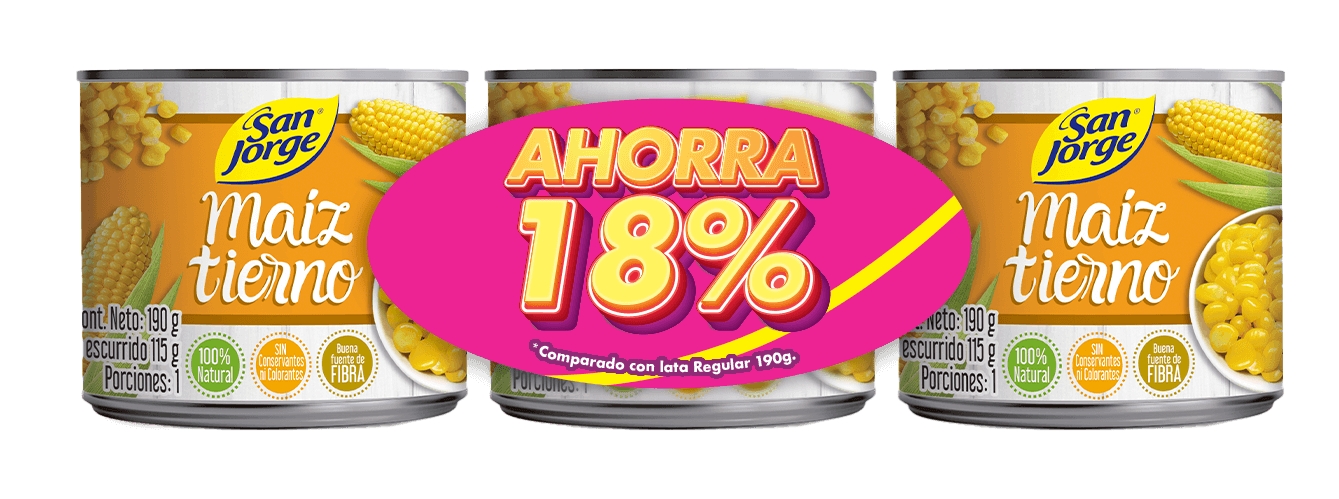 OFERTA MAIZ TIERNO SAN JORGE 3UN*190GR