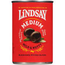 ACEITUNAS NEGRAS MEDIANAS LINDSAY X 170G
