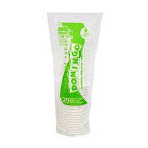 VASO 9 OZ BLANCO PAPEL DOMINGO x 20UND