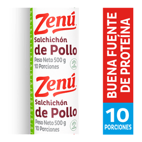 SALCHICHON POLLO ZENU*500GR