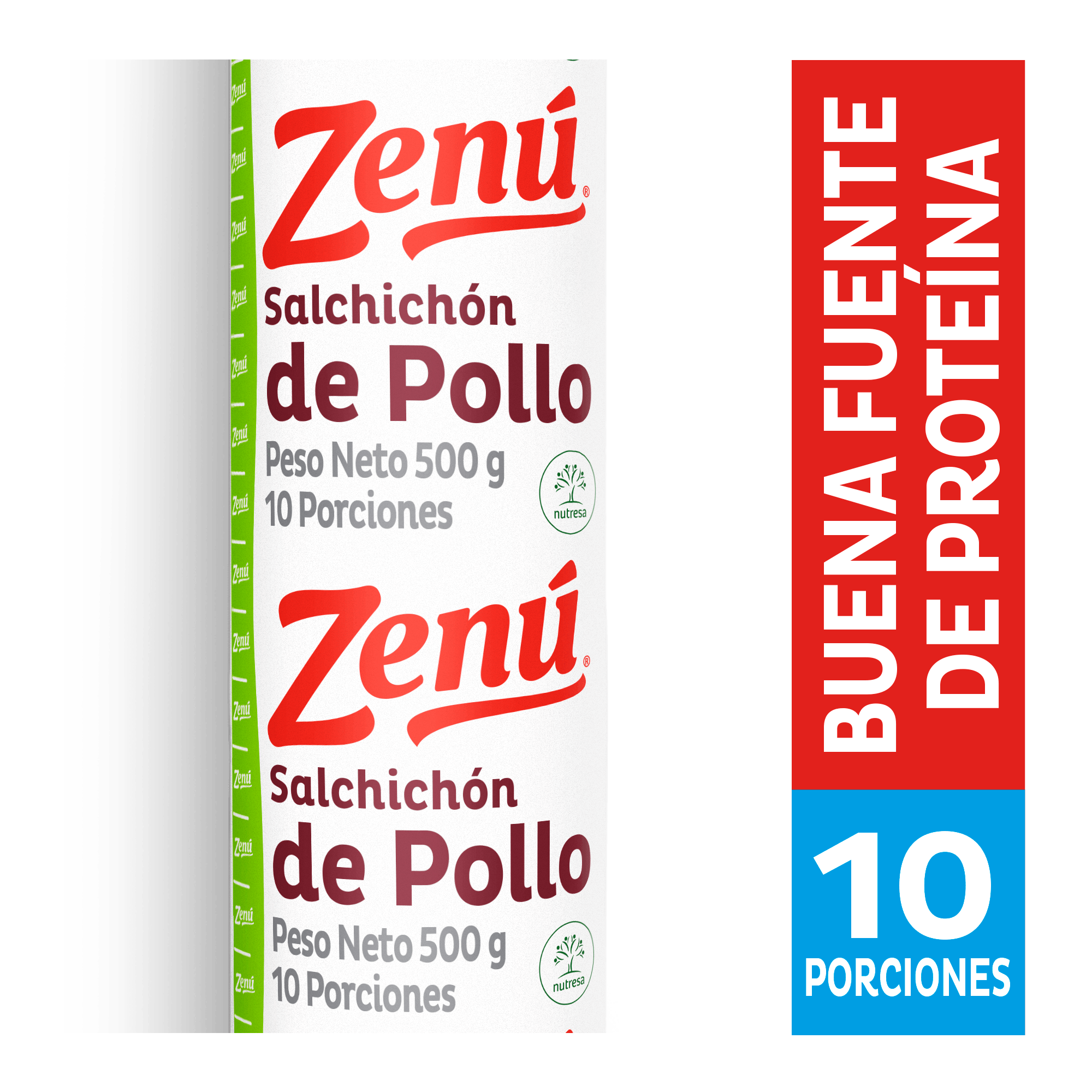 SALCHICHON POLLO ZENU*500GR