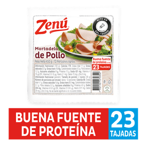 MORTADELA DE POLLO ZENU*450GR