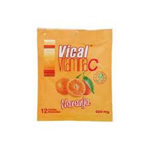 VITAMINA MANDARINA VICAL C TIRA*12 TABLE