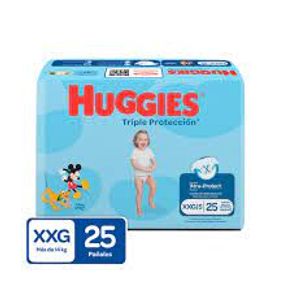 PAÑAL HUGGIES TRI PRO XXG X25 UND