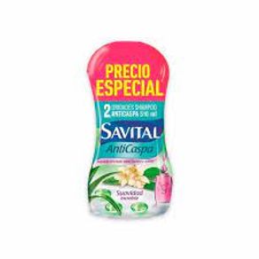 SHAMPOO SAVITAL CASPA TE Y SEDA*2 *510ML