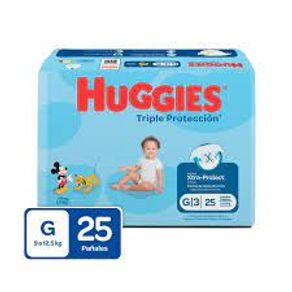 PAÑALES HUGGIES TRIPLA PRO G X25UND