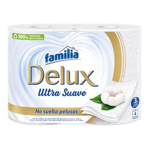 PAPEL HIGIENICO DELUX FAMILIA x 4ROLLOS