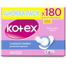 PROTECTOR KOTEX CUIDADO DIARIO x 180UND