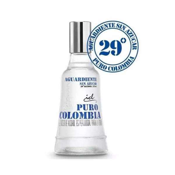 AGUARDIENTE S/A PURO COLOMBIA  x 375ML