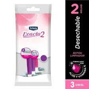 MAQUINA SCHICK EXACTA PIEL DELICADA*3UND