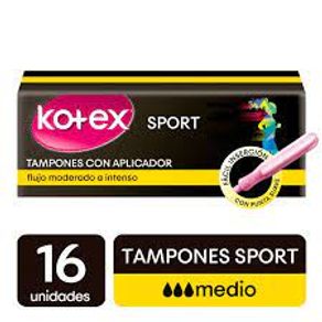 TAMPON KOTEX EVOL MED APLC *16UND