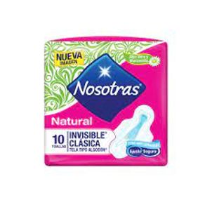 TOALLA H. NATUR INVISI CLAS ASEG. X10UND