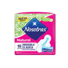TOALLA H. NATUR INVISI CLAS ASEG. X10UND