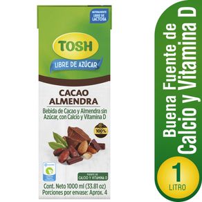BEBIDA TOSH ALMENDRAS CACAO X 1000ML