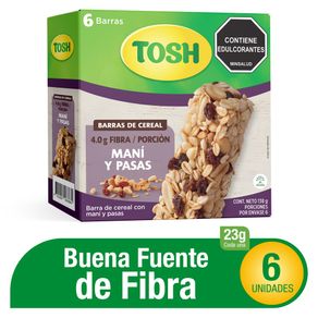 BARRA TOSH PASAS AVENA*138GR